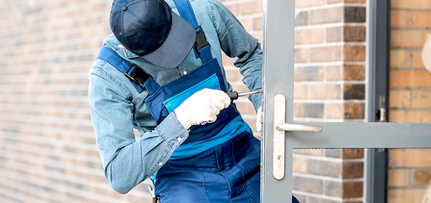 Pivot Storefront Door Locks Installation in Hesperia, California